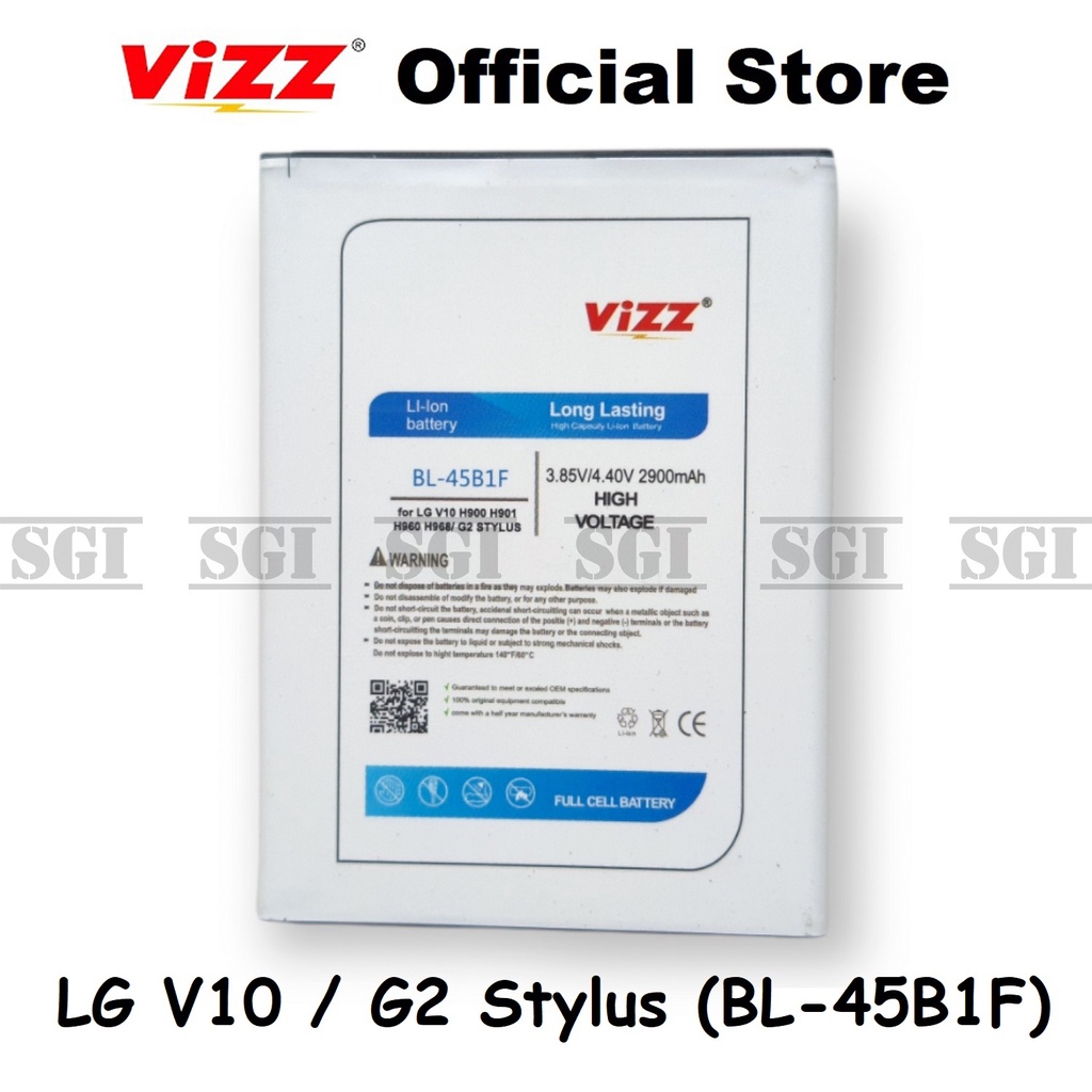 Baterai Vizz Double Power Original LG V10 G2 Stylus BL-45B1F BL45B1F HP Handphone Ori BL 45B1F Batre