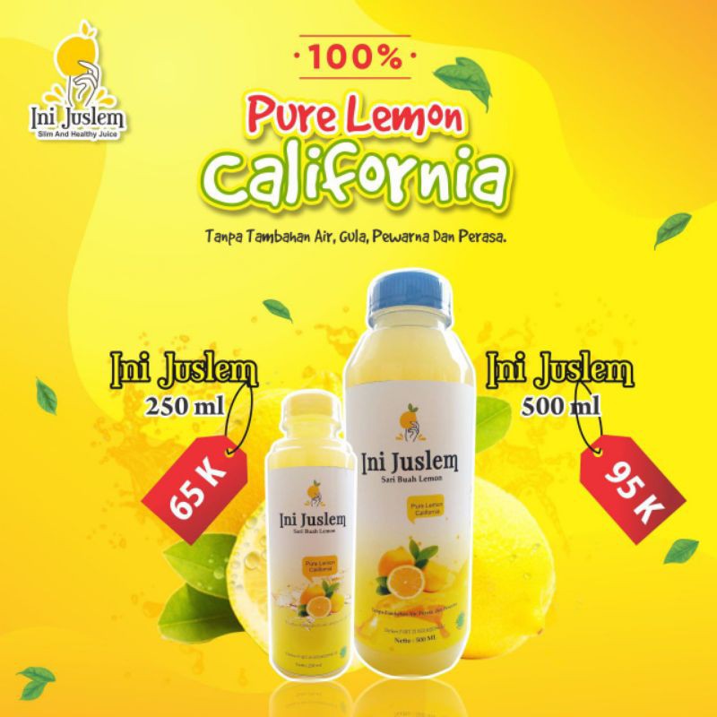 

Ini Juslem Sari Buah Lemon 250 ml dan 500 ml