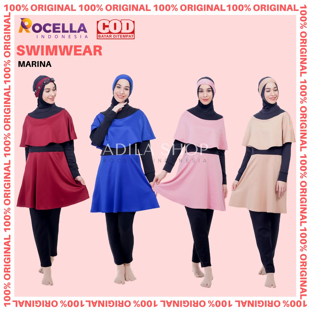 Jual Baju Renang Muslimah Swimwear Muslimah Rocella Marina Pakaian