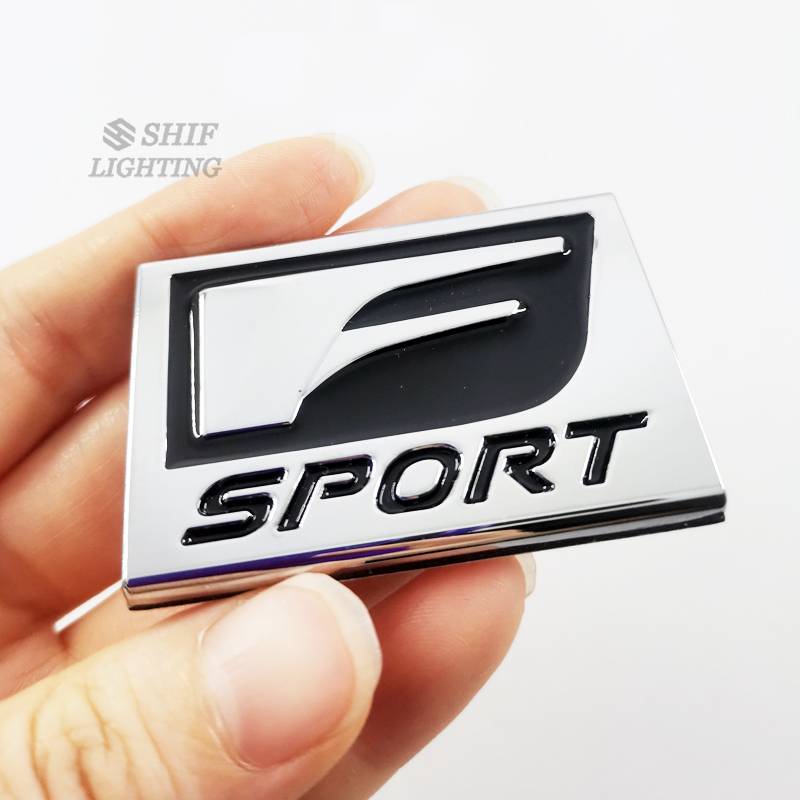 1pc Stiker Emblem Logo F Sport Bahan Metal Untuk Dekorasi Mobil Lexus