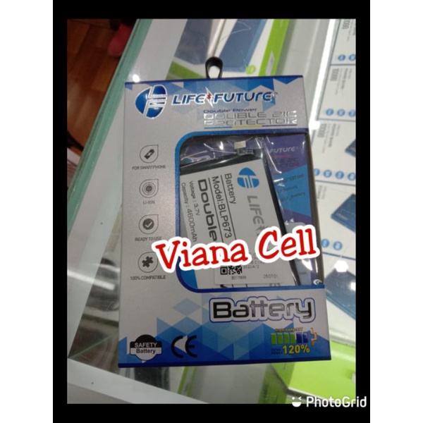 DOBEL BATERAI BATREI BATTERY OPPO A5S OPPO A31 2020 A12 A7 BLP673 BLP-673 DOUBLE POWER LIFE FUTURE