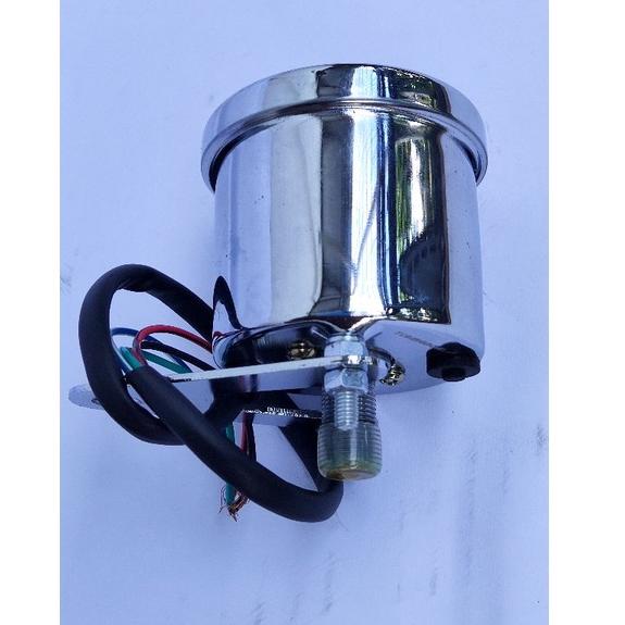 ☛ spidometer spido bulat jarum dan bensin digital bulat hitam universal speedometer ゃ
