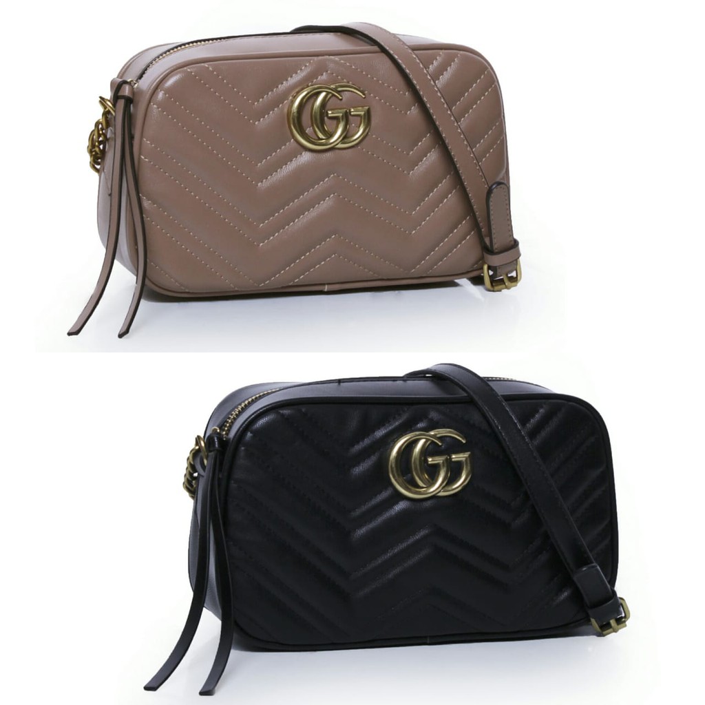 TAS GUCCI MARMONT GG CAMERA BAG