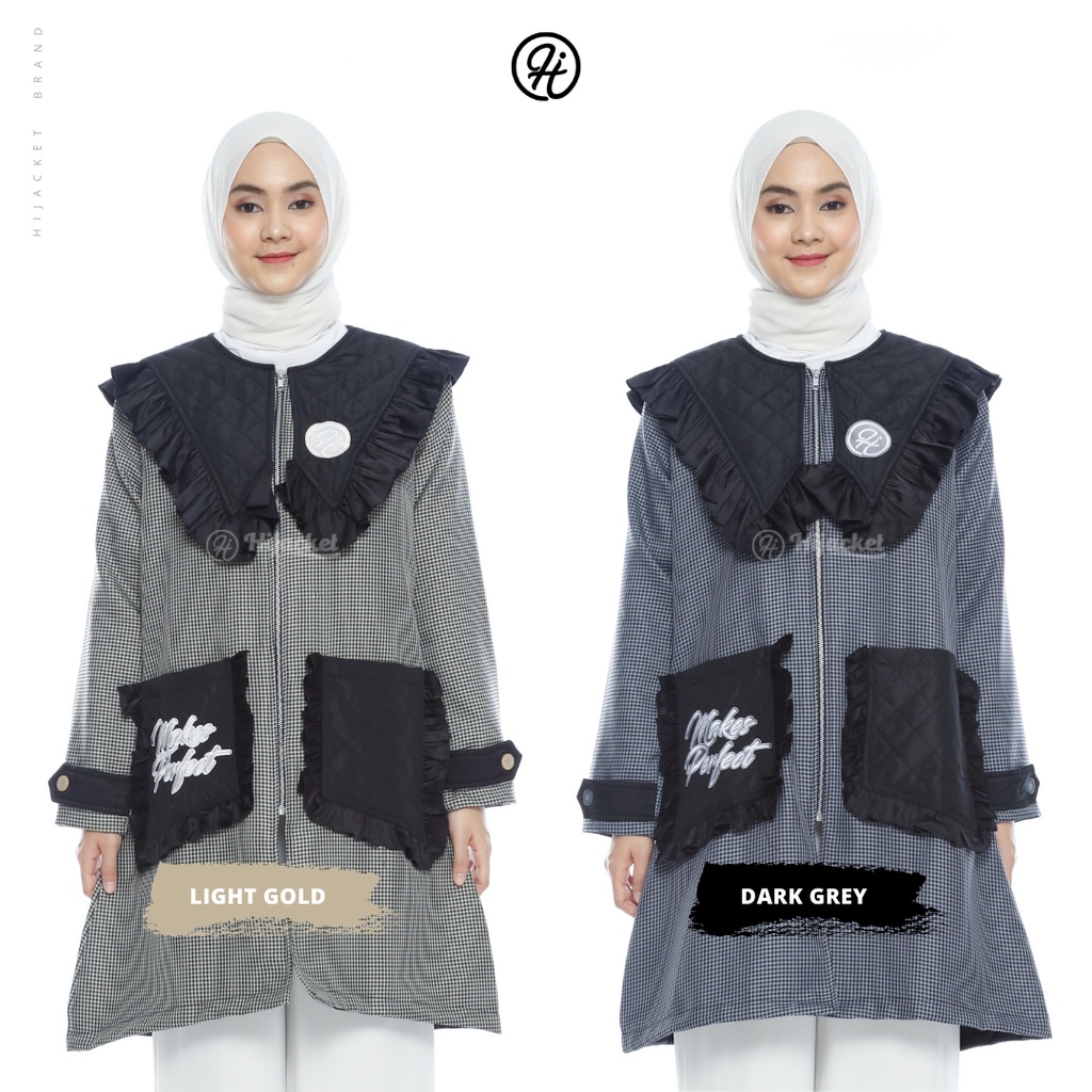 Baru ✅ Hijacket Vivianna - Jaket Wanita Muslimah Original For Hijaber Syari | Jaket Panjang Wanita