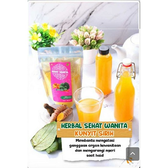 

herbal kunyit asam minuman instan pelangsing badan 100gr