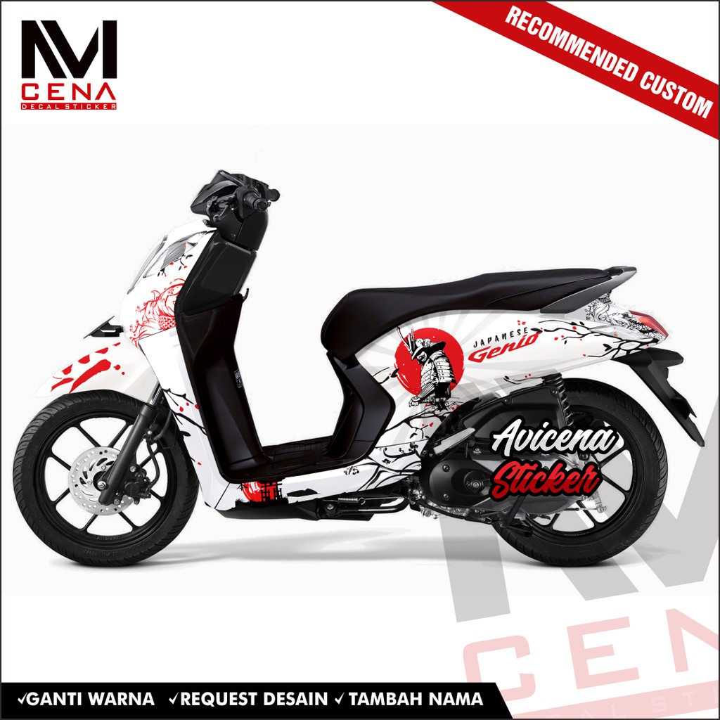 Sticker Decal Honda Genio Decal Sticker Genio Sticker Striping Decal Genio Full Body jpn