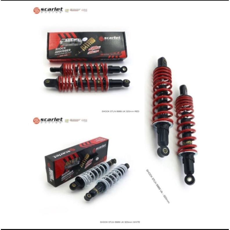shock setelan Scarlet Racing 8989 ukuran 310 merah