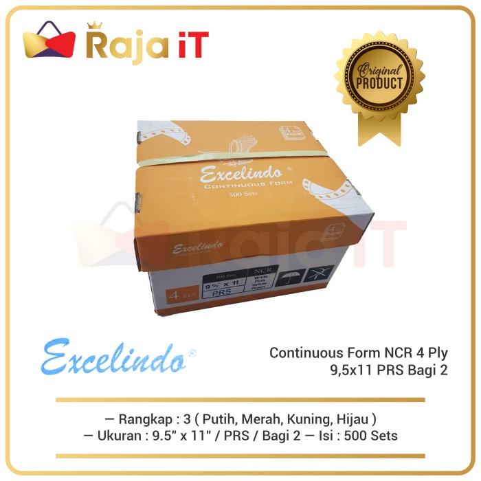 

Excelindo Continuous Form 4Ply 9,5X11 Prs Bagi 2 Kertas Ncr 4 Ply