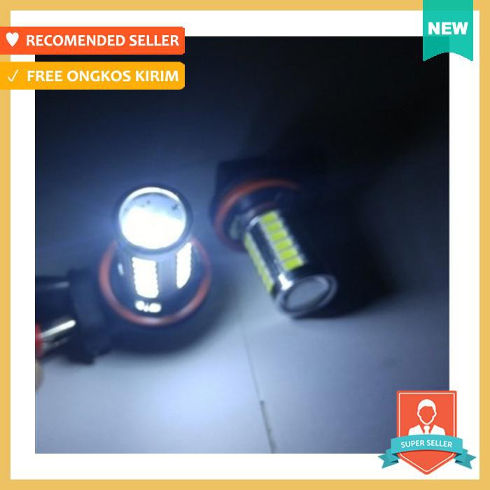 FOGLAMP H 11 LED H11 33 TITIK LENSA PROJECTOR PUTIH