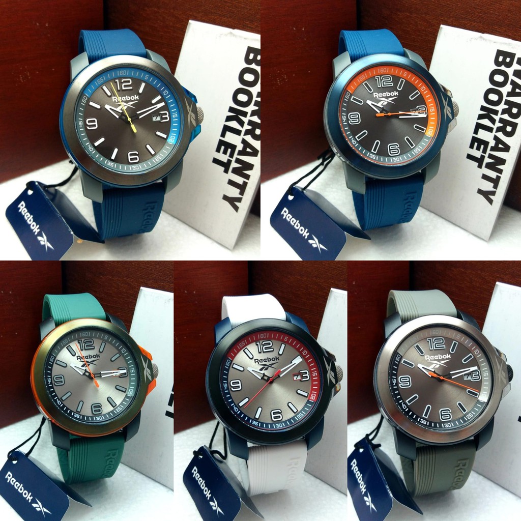 REEBOK RV-TR3-G3 WHITE BLUE JAM TANGAN PRIA ORIGINAL ORI