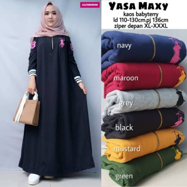 Yasa Maxy, maxi dress, maxy muslim, maxy lebaran, maxy Ramadan, gamis, gamis Jumbo, gamis busui,ootd