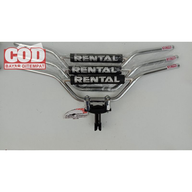 HARGA GROSIR SATU PAKET,STANG TRAIL+DUDUKAN STANG UNTUK MOTOR BEBEK/MATIC HONDA,YAMAHA,SUZUKI bahan 