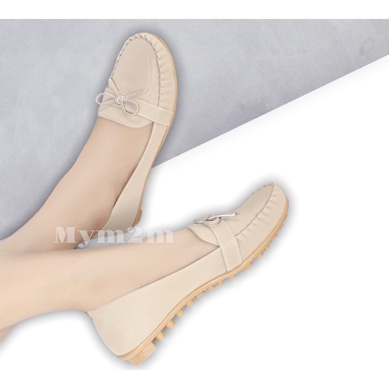 Mym2m Byone Sepatu Flat Wanita Balet Flatshoes Sol karet