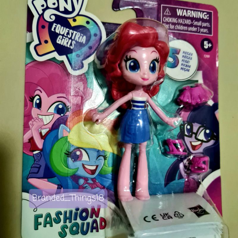MLP Equestria Girls Fashion Squad Pinkie Pie Original Hasbro Human Shape Figure Boneka Doll with Acc