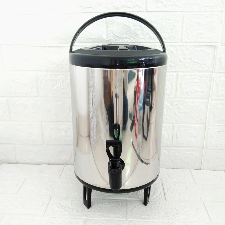 Milk Tea Bucket Stainless Steel Dispenser Serbaguna Tahan Air Panas dan Dingin
