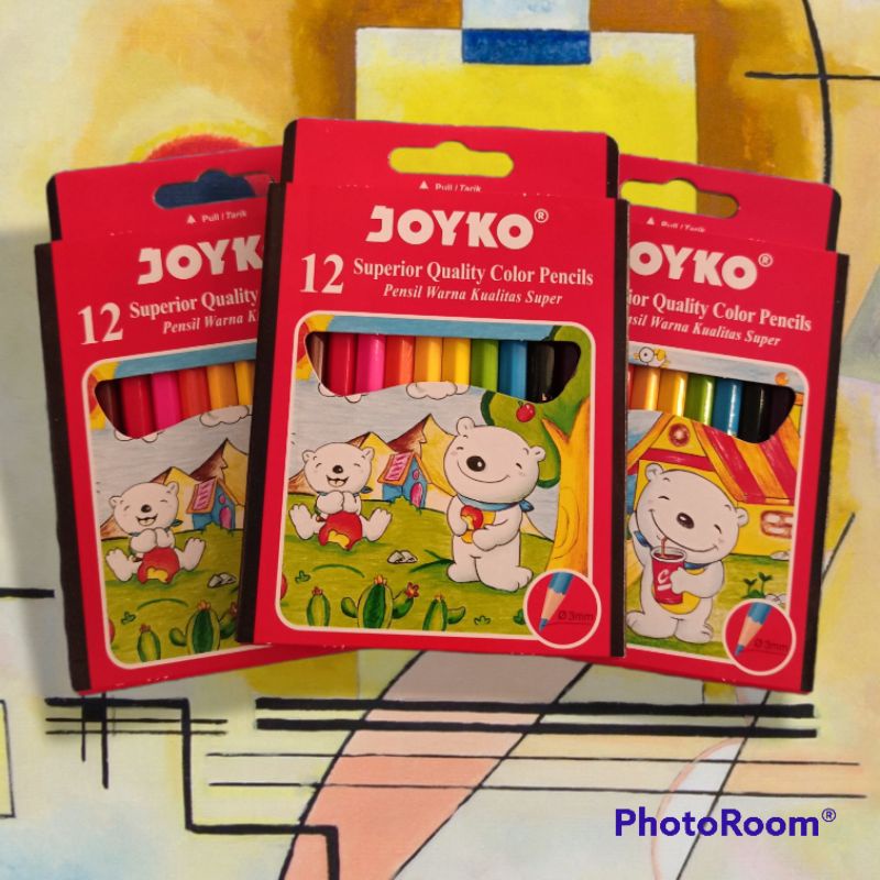 

Pensil Warna Joyco ukuran pendek isi 12 warna