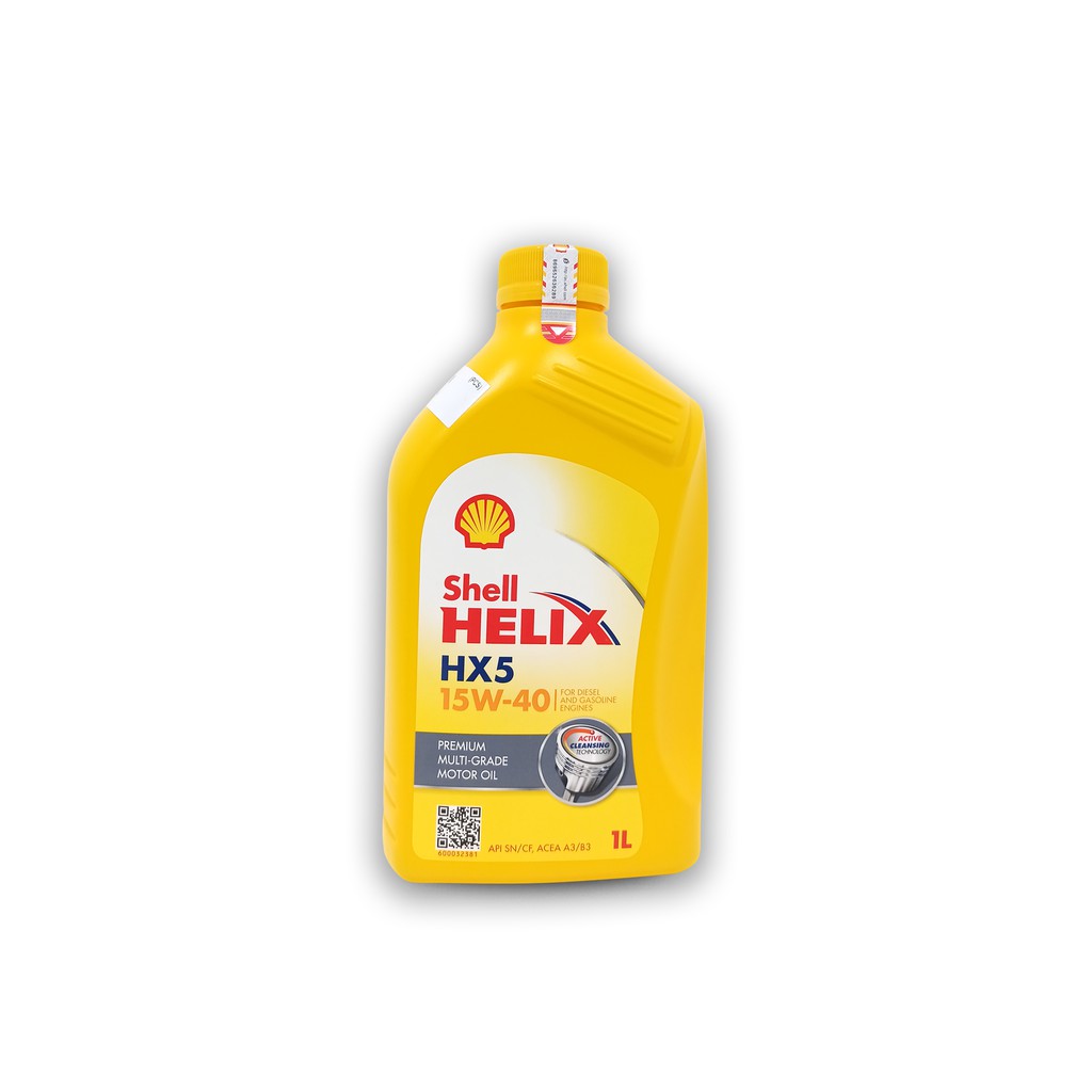 OLI SHELL HX5 15W-40 GALON 1 LITER VERIFIED QR BARCODE OK