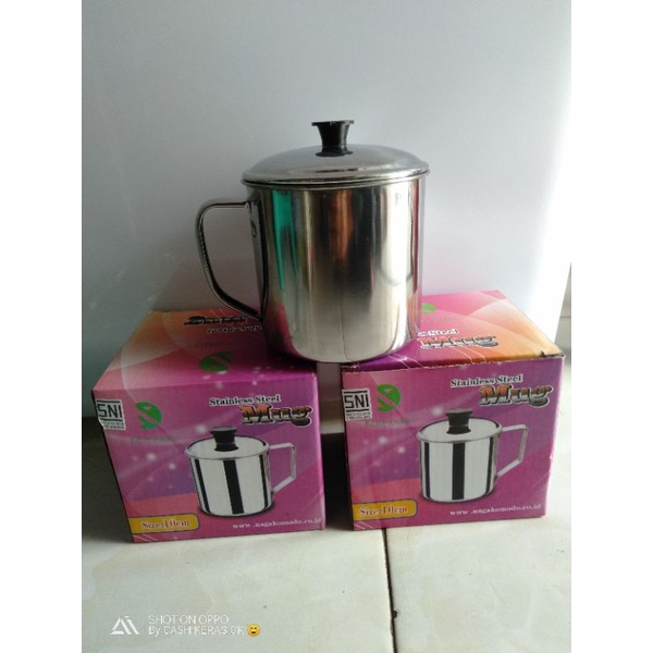 MUG STAINLESS KOMODO/MUG STAINLESS 12CM