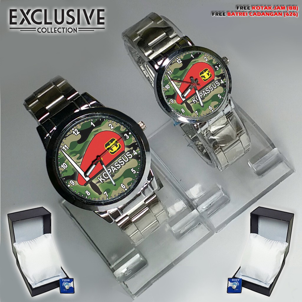 Jam Tangan  KOPASUS Rantai (Sepasang/Satuan)