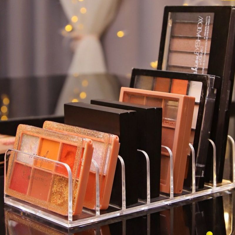 Rak akrilik kosmetik grid 7 tempat penyimpanan make up