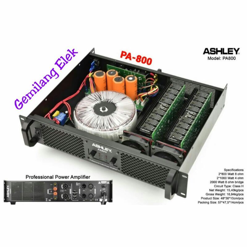 POWER ASHLEY PA 800/ PA800 ORIGINAL