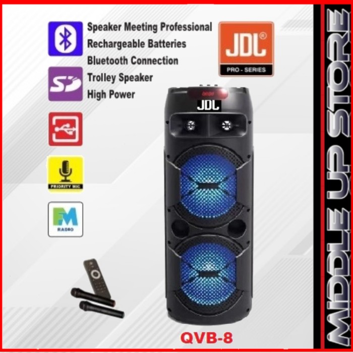 SPEAKER PORTABLE MEETING JDL QVB-8 BLUETOOTH