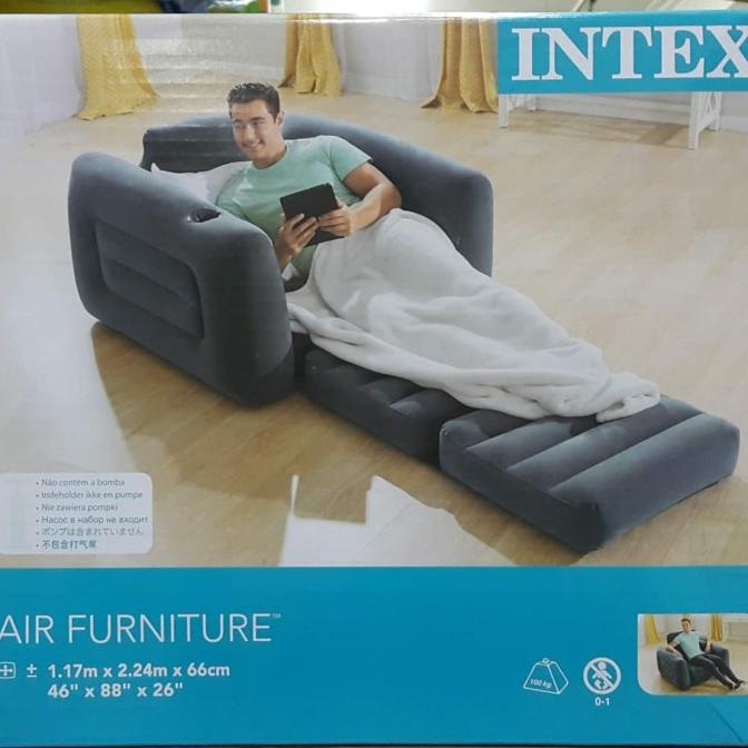 sofa angin single kursi intex 68565 or 66551 murah bagus bisa lipat