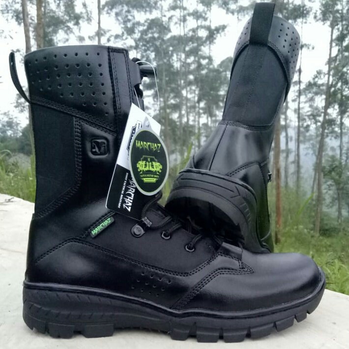 SEPATU PDL MARCHAZ KULIT ASLI SEPATU PDL TNI POLRI SECURITY SATPAM SEPATU BOOTS PRIA KULIT ASLI