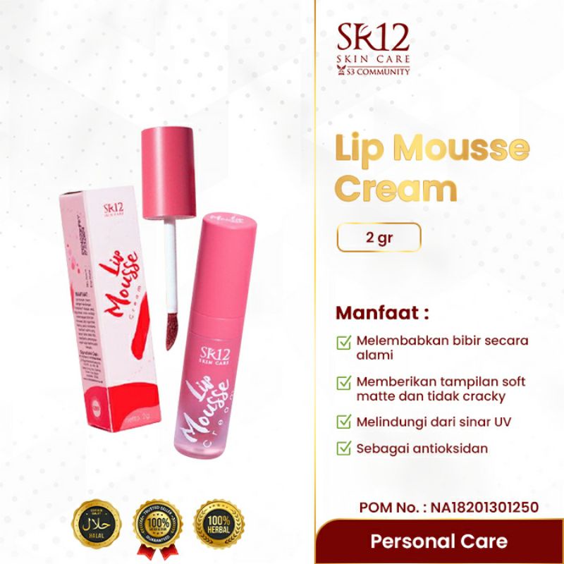 Jual Lip Mousse Lip Mouse Cream Sr12 Lip Mouse Sr12 Menjaga Kelembapan Bibir Mengandung Vit 4369