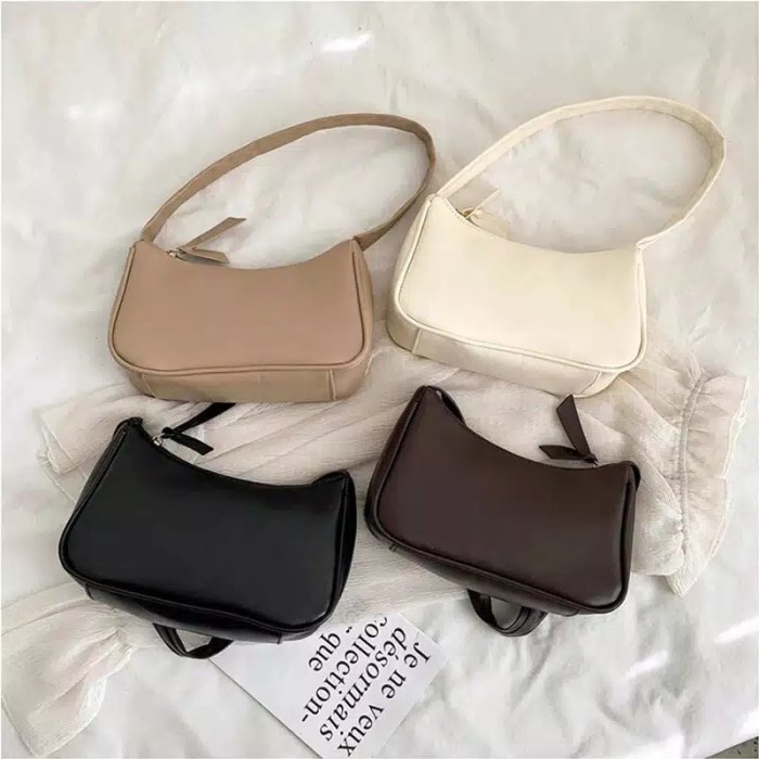 tas wanita Shoulder bag wanita tas baju cewek kekinian style korean - Putih best seller import brand