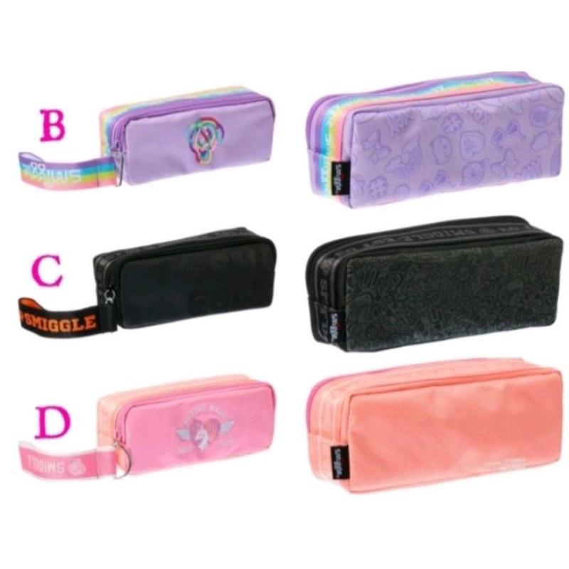 

Smiggle - Pencil Case - Pink, Purple, Black - New