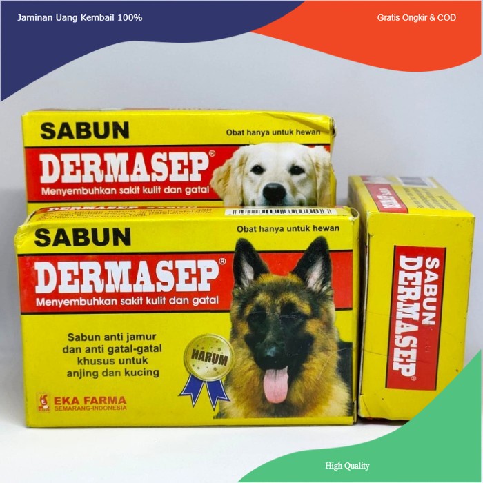 Dermasep/ sabun kucing & anjing/ sabun jamur