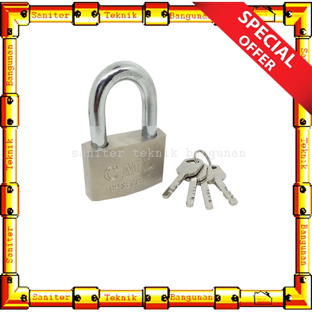 Gembok Nekel Leher Pendek Ukuran 30MM 40MM 50MM 60MM Camel Gembok Pintu Pagar Padlock