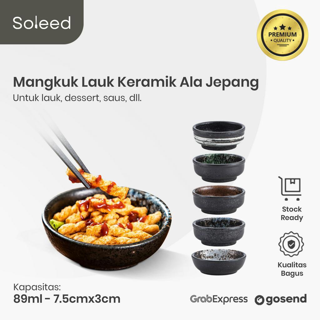 TEMPAT SAUS SAMBAL KERAMIK CERAMIC SAUCE PLATE BOWL JAPANESE