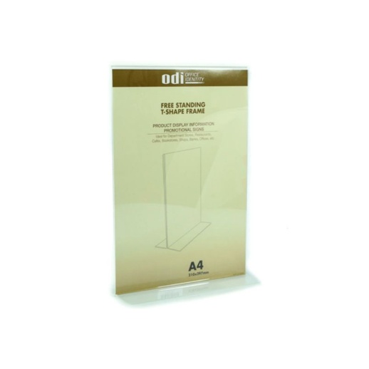 

Odi Sign Holder Acrylic Vertikal T A 4