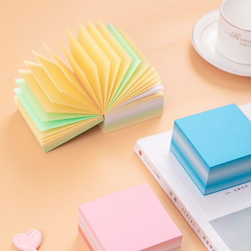 400 Lembar Memo Pad Portable Warna Polos Untuk Pelajar