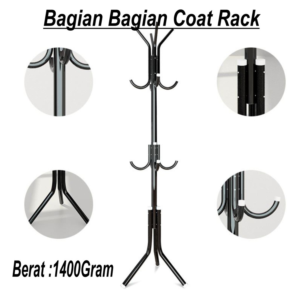 Stand Hanger Atau Gantungan Berdiri Besi Stainless Tebal Berkualitas