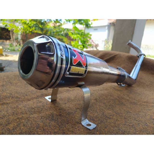 Knalpot Racing Akrapovic Yamaha Mio sporty Mio soul Karbu Mio Smile