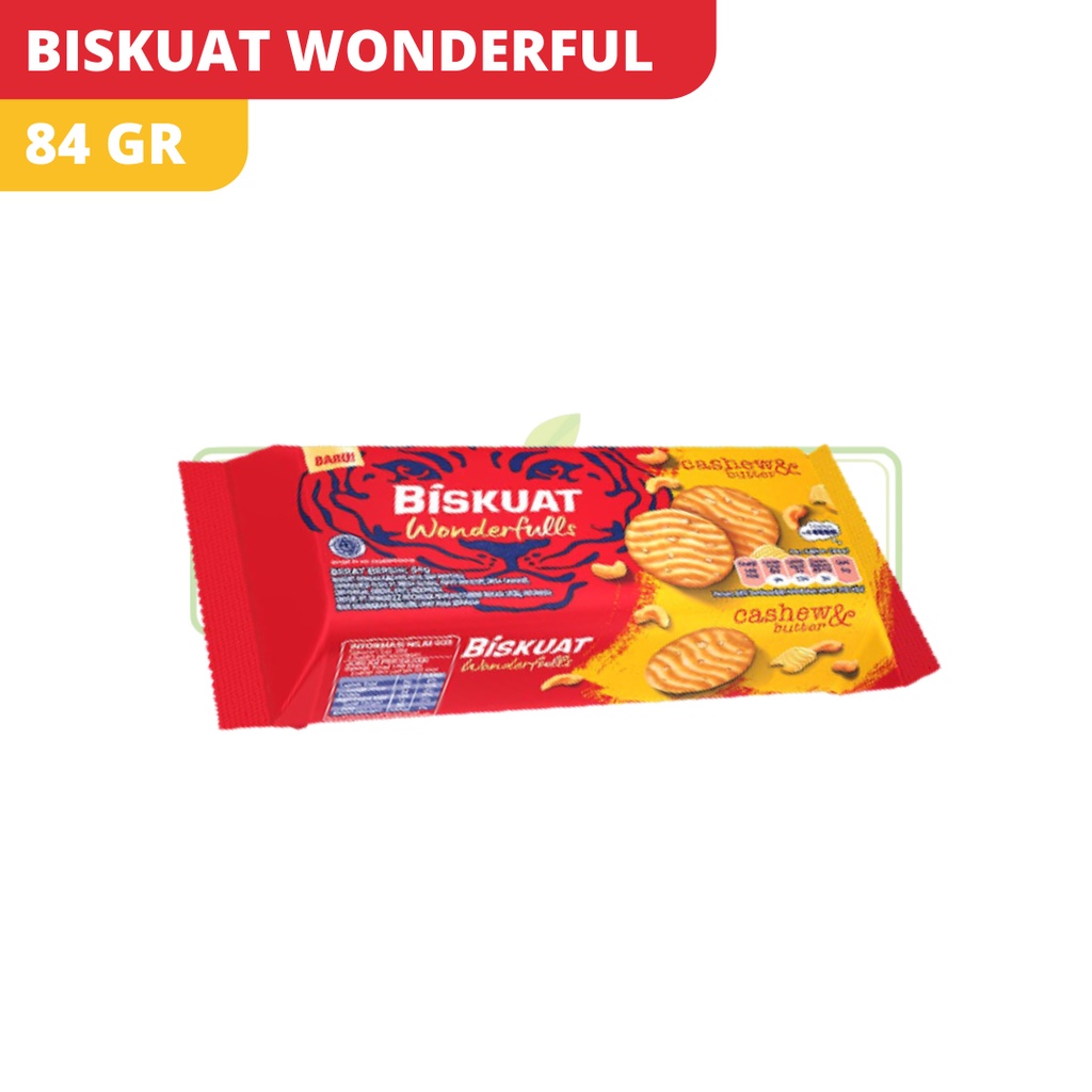 BISKUAT WONDERFULL'S CASHEW & BUTTER 84GR