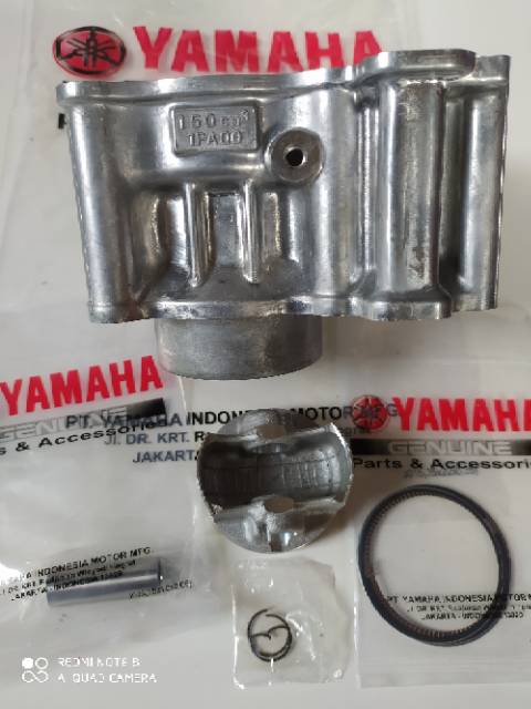CYLINDER BLOK SEHER KOMPLIT YAMAHA VIXION OLD/LAMA/VIXION NEW/KODE 3C1 ORI-YGP