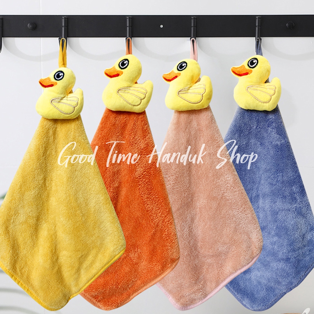 Lap Gantung Tangan / Lap Wastafel / Lap Pengering Tangan 30x30cm Buah / Singa / Kuda / Bebek Hand Drying Towel Serbet Gantung Kitchen Towel