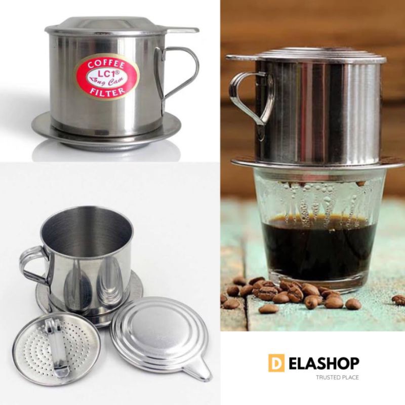 Vietnam Drip Filter Penyaring Kopi Vietnamese Coffee Dripper Pot 100ml