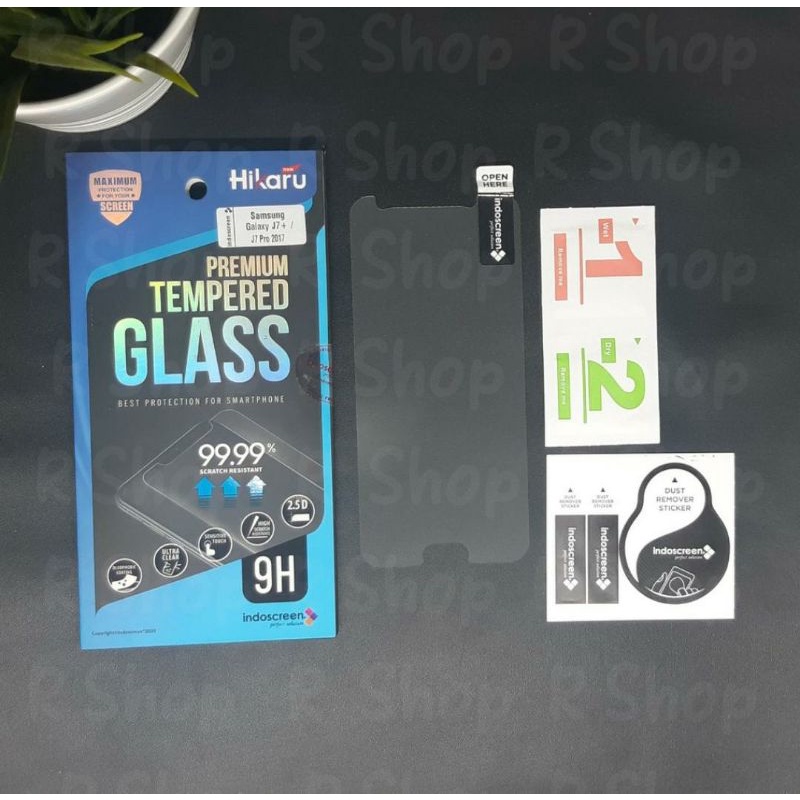 Tempered Glass/pelindung layar/pelindung kaca hp HIKARU indoscreen samsung j2prime,j5prime,j7prime