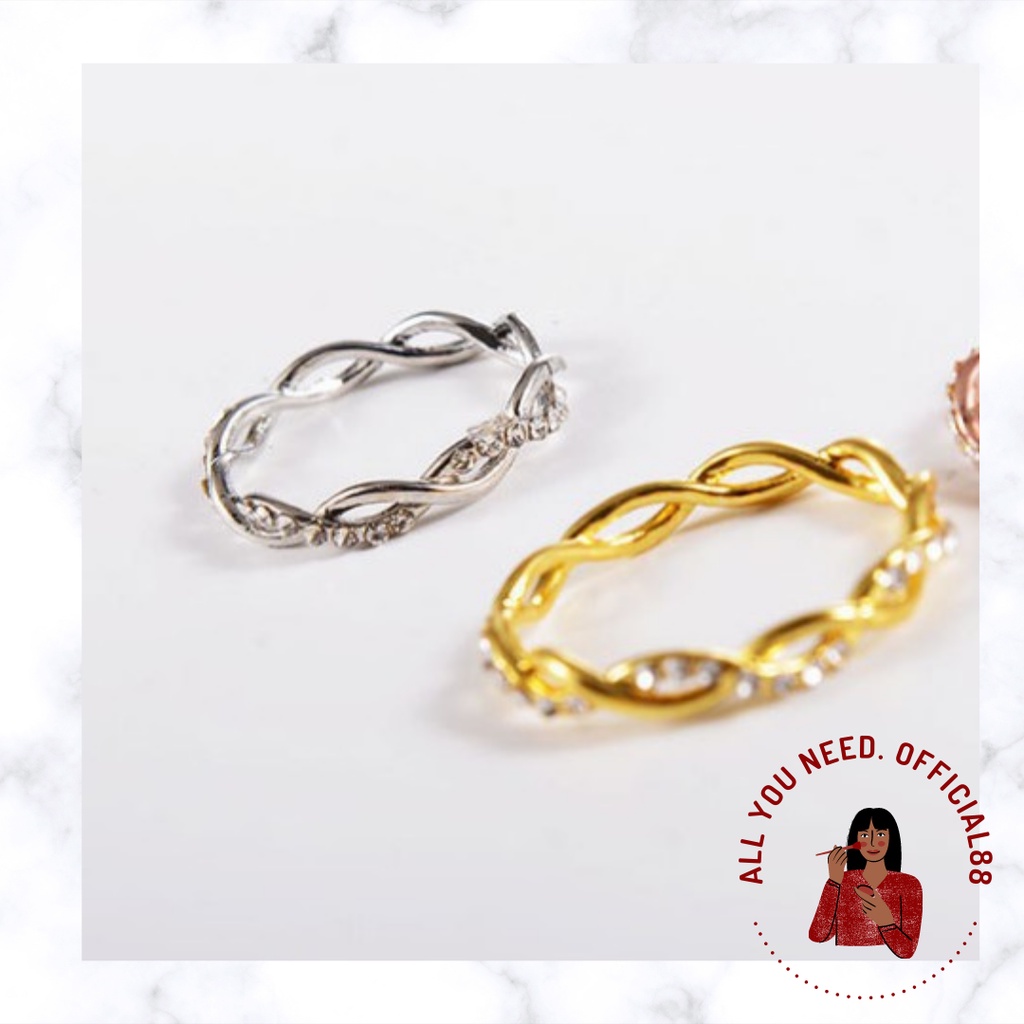 ✿AYN✿ Cincin Gaya Vintage K14 Untuk Wanita Ring Female Fashion