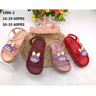 Pasti PuasSize 24 35 Sandal  gladiator tali  LOL lucu 