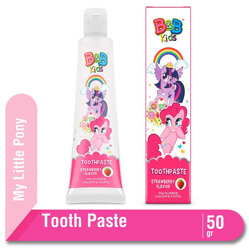 B&B Kids Toothpaste Little Pony Strawberry Tube 50 gr – B&B Kids >>> top1shop >>> shopee.co.id