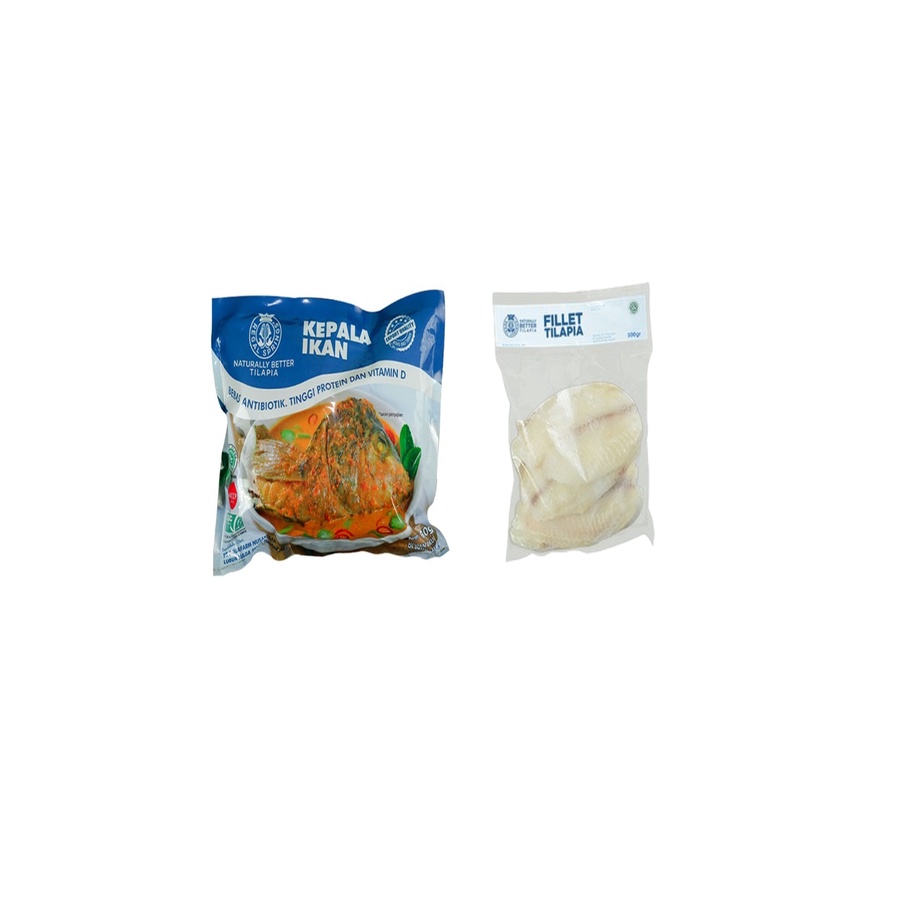 

Regal Springs Tilapia Fillet 500gr + Tilapia Kepala ikan 650gr | Bundling 2