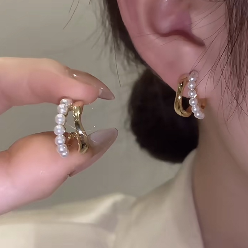 Anting Mutiara Gaya Korea Untuk Wanita titanium panjang earrings