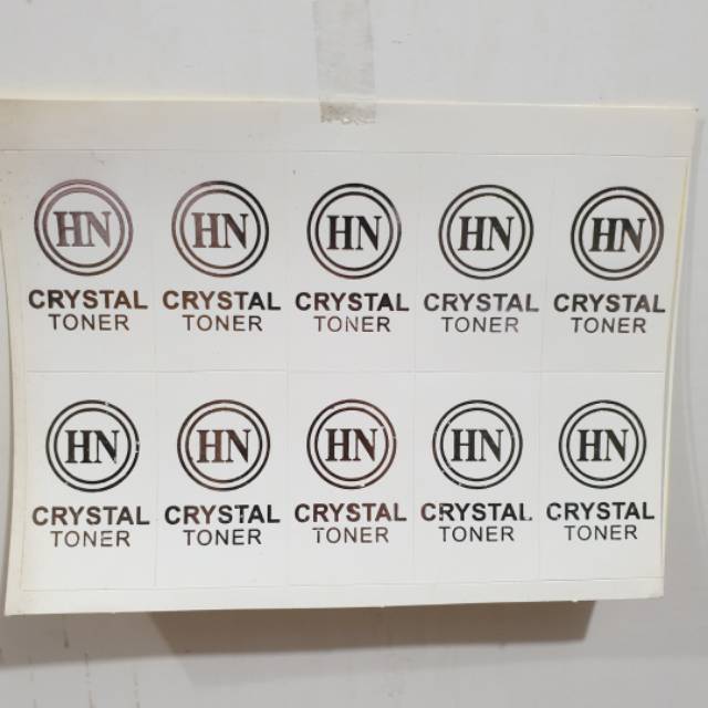 

stiker toner hn crystal isi 10