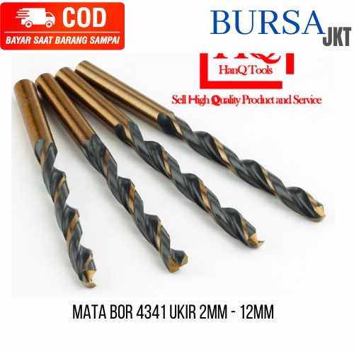 MATA BOR 4341 TST UKURAN 6.5 MM UNTUK BESI STAINLESS KAYU HITAM GOLD